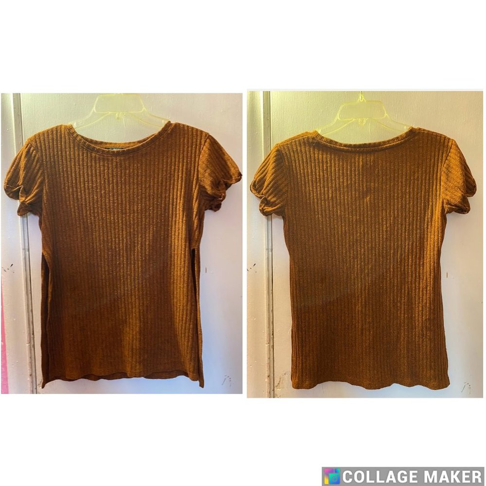 Split Sides Burnt Orange Top